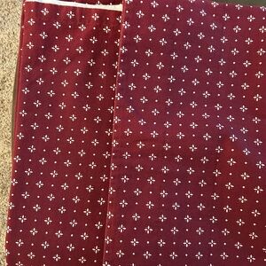 ❗️SOLD❗️Longaberger Traditional Red Window Valances (2)